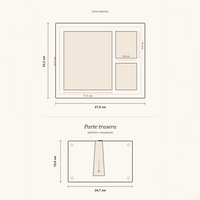 Diagrama de medidas del marco